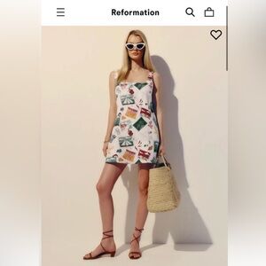 Reformation Cami Linen Dress - size 4